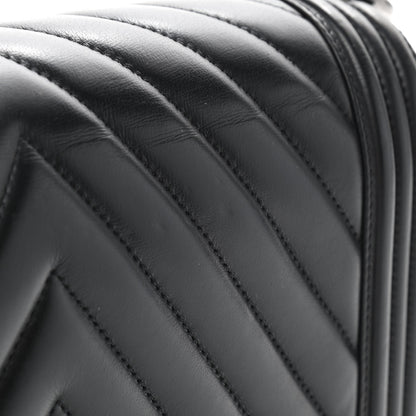 Chanel Lambskin Chevron Quilted Medium Boy Flap Black 10 of 10