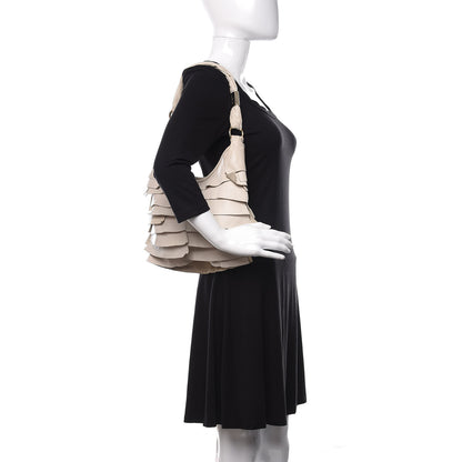 Saint Laurent Chevre Ruffle Saint Tropez White 2 of 14