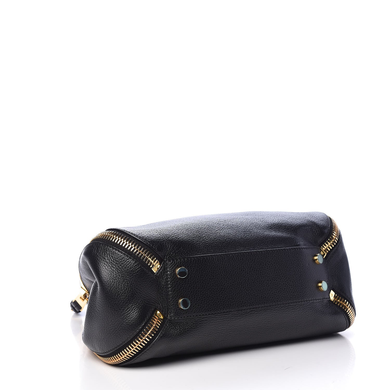 Tom Ford Grained Calfskin Sedgwick Medium Zipper Tote Black 4 of 15