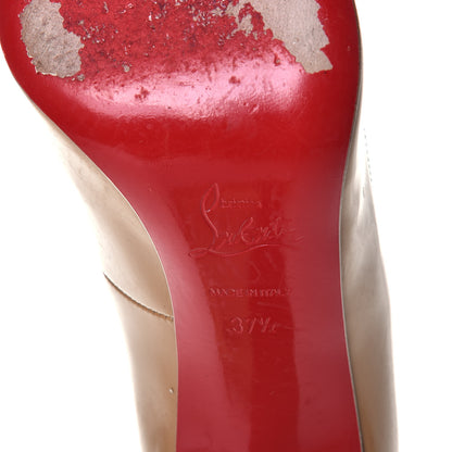Christian Louboutin Jazz Calfskin Decollete 868 100 Pumps 37.5 Beige 6 of 8