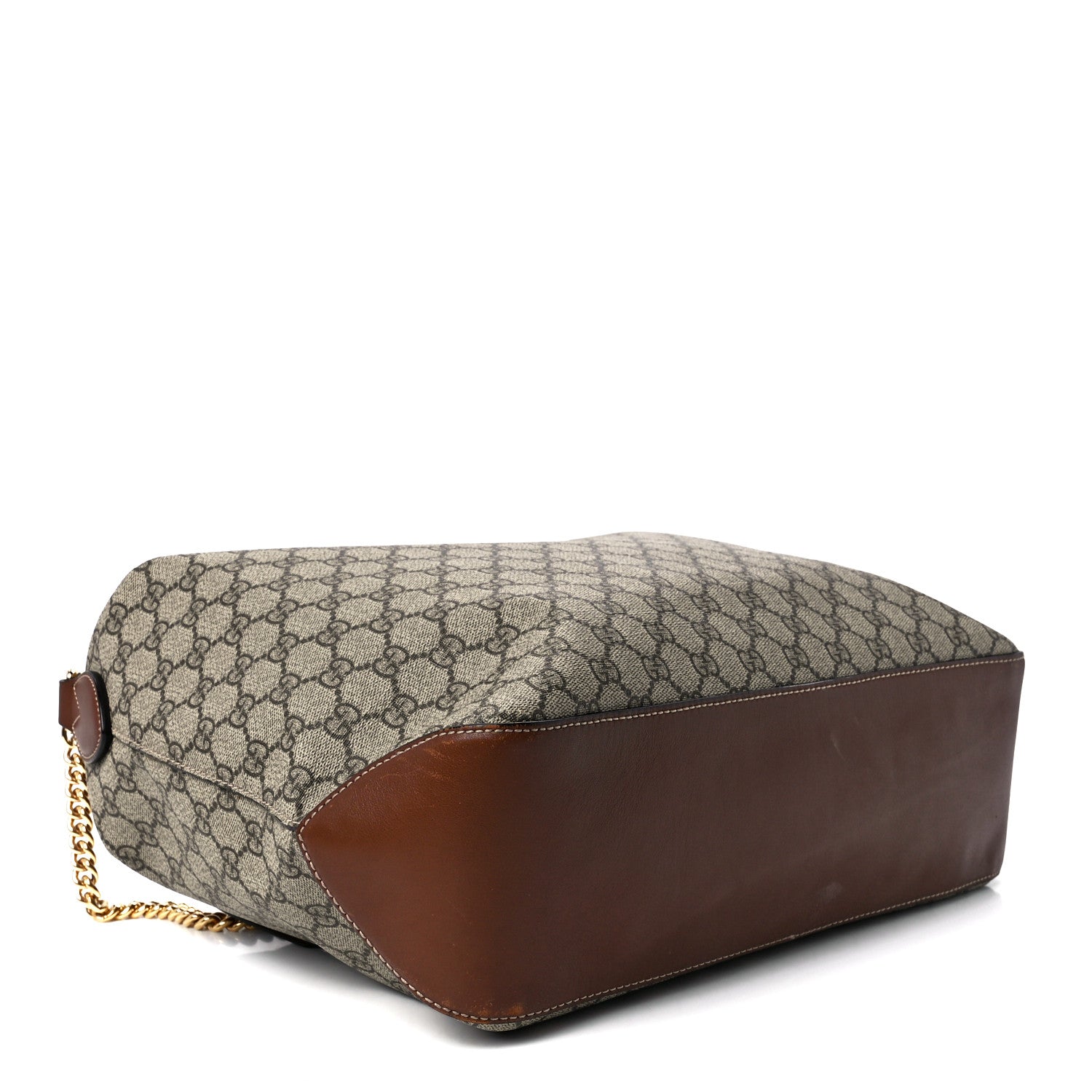 Gucci GG Supreme Monogram Large Linea A Hobo Light Brown 4 of 12