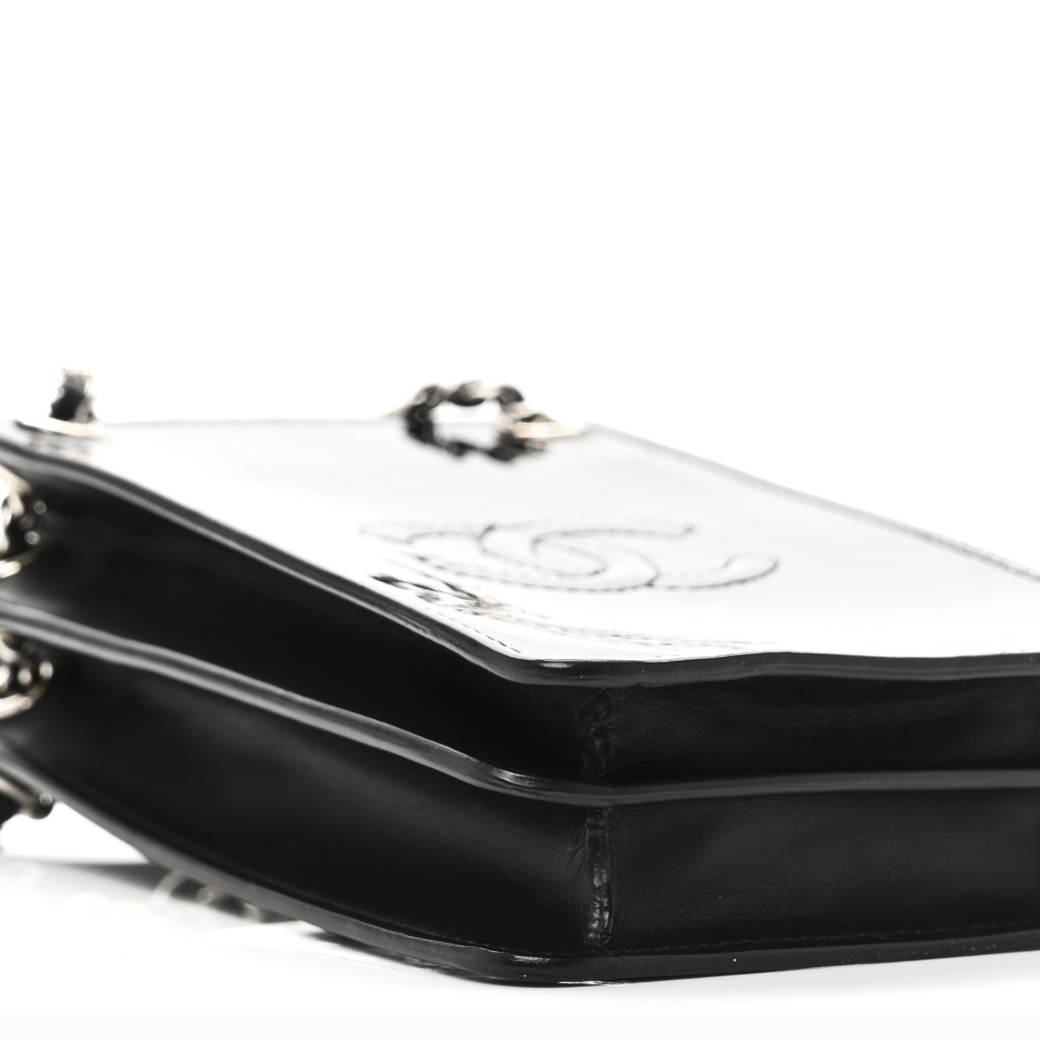 Chanel Patent CC Phone Holder Crossbody Black 9 of 10