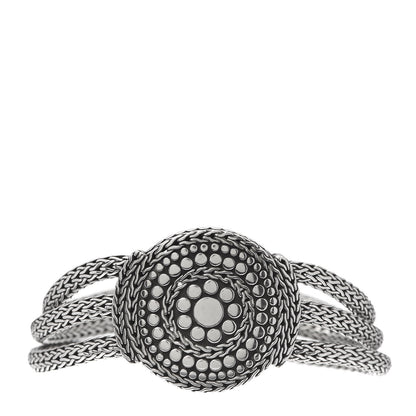 John Hardy Sterling Silver Dot Nuansa Large Round Station Bracelet 1 of 5