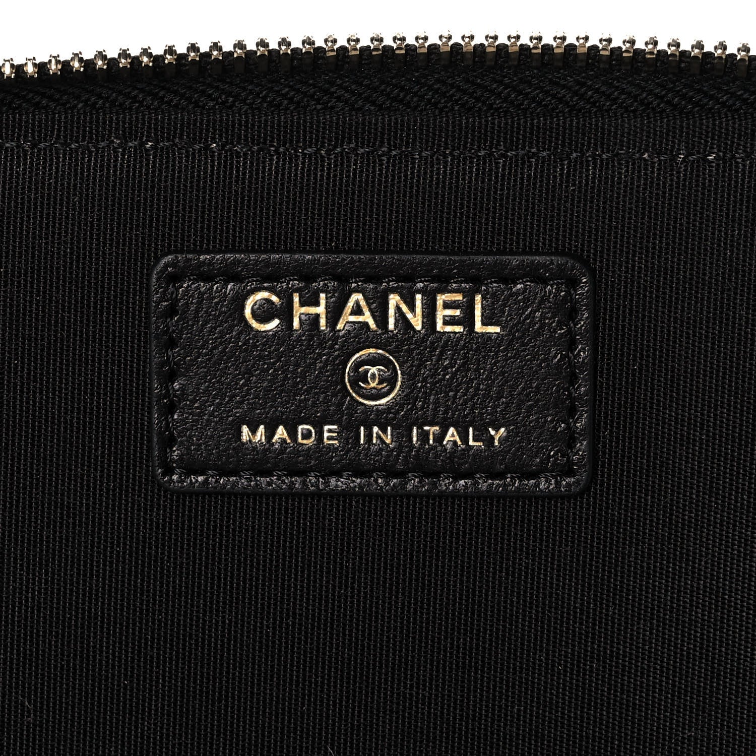 Chanel Raffia Jute Striped Small Vanity Case With Chain Black Beige 6 of 11
