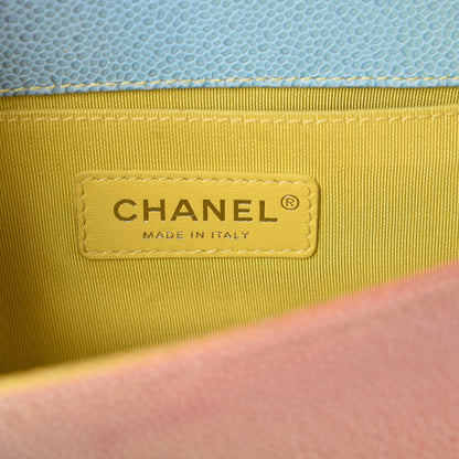 Chanel Caviar Quilted Small Cuba Rainbow Boy Flap Multicolor 6 of 11
