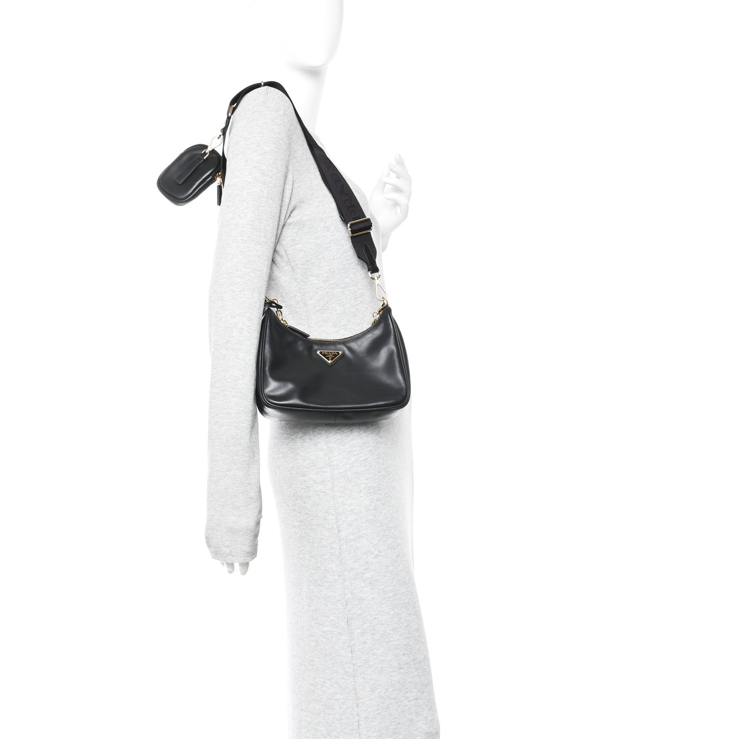 Vitello Re-Edition 2005 Shoulder Bag Black