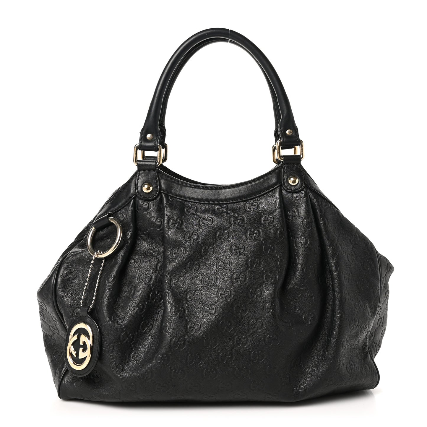Guccissima Medium Sukey Tote Black