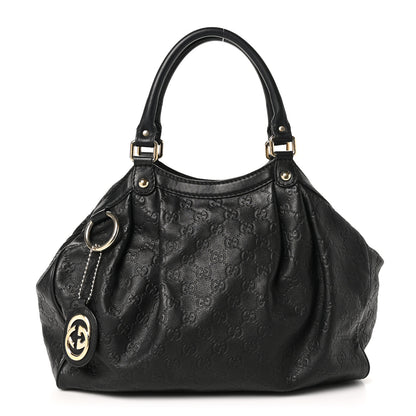 Gucci Guccissima Medium Sukey Tote Black 1 of 11