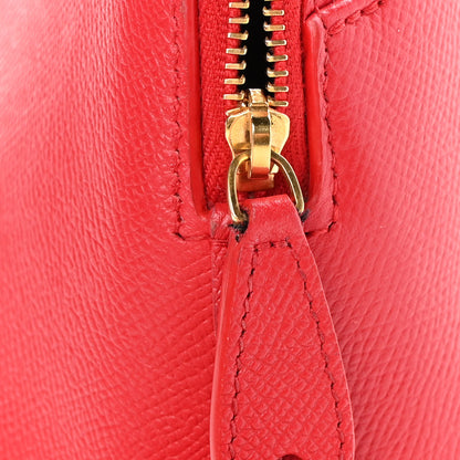 Balenciaga Grained Calfskin S Ville Top Handle Bag Rouge Coquelicot 11 of 15