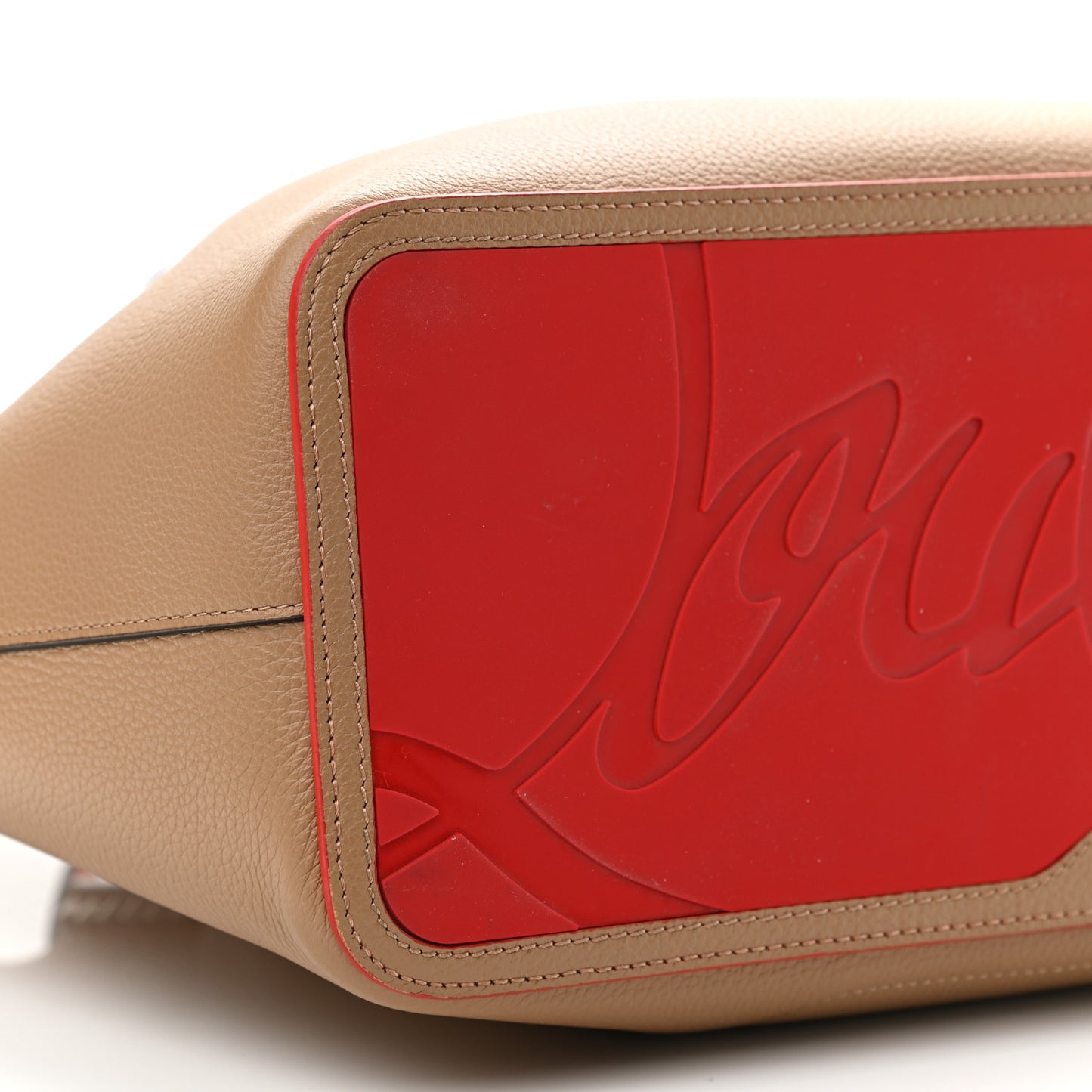 Calfskin Large Cabarock Spikes Tote Nude