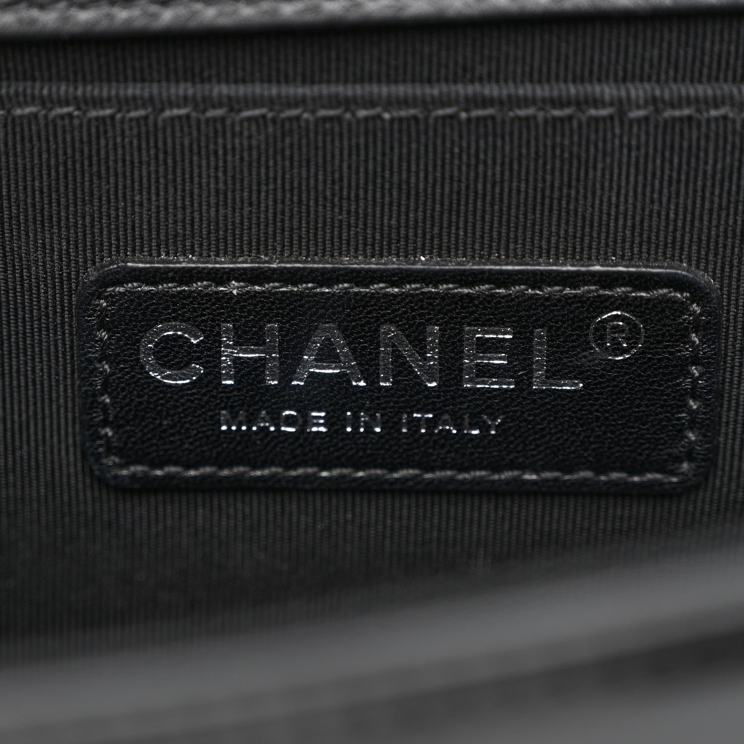Chanel Patent Calfskin Quilted Medium Plexiglass Boy Flap Black 6 of 10