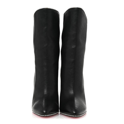 Gucci Calfskin Crystal Fosca Boots 36 Black 3 of 11