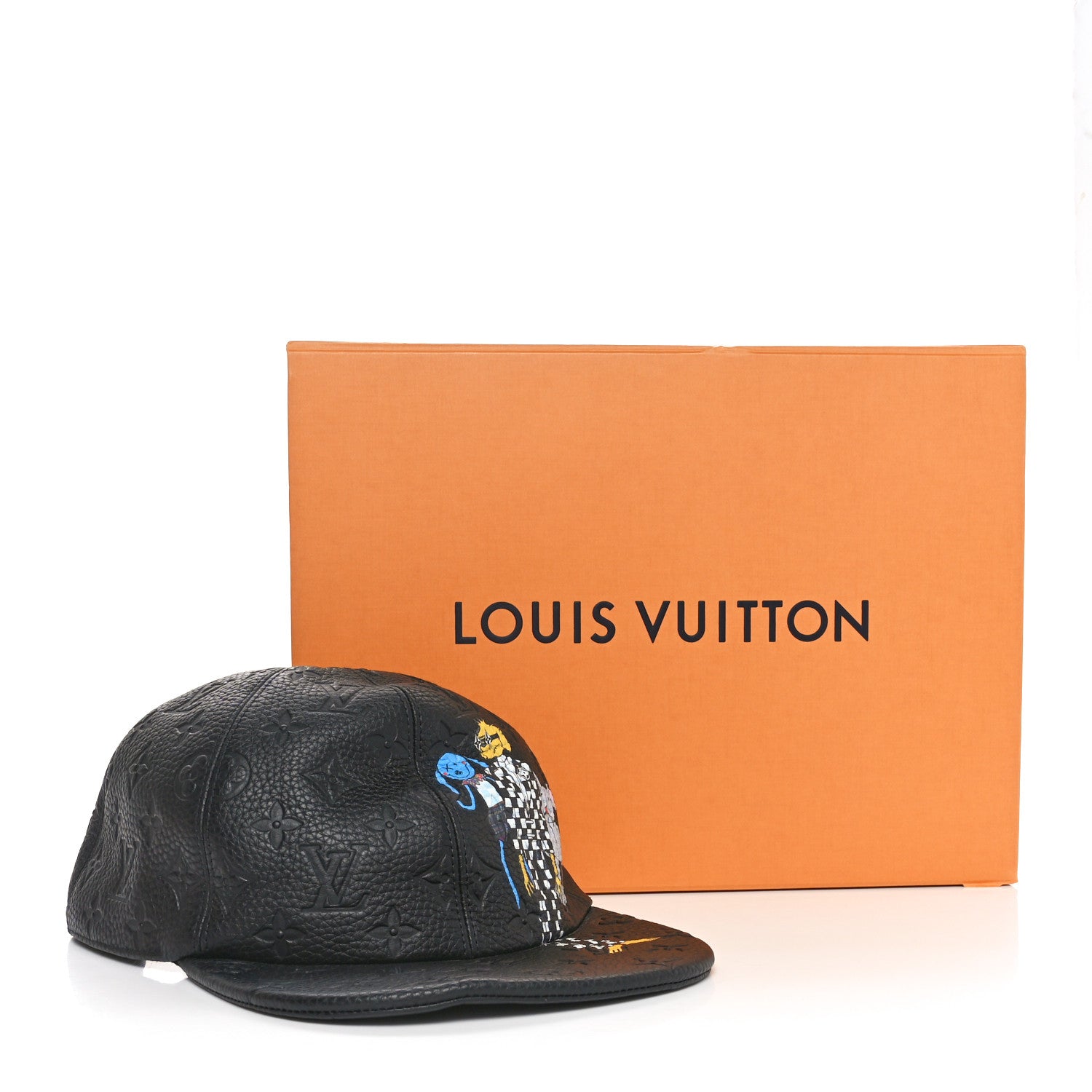 Louis Vuitton Taurillon Monogram Cartoon LV Friends Cap Black