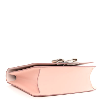 Salvatore Ferragamo Smooth Calfskin Vara Bow Chain Flap Crossbody Jasmine Flow Bonbon 3 of 8