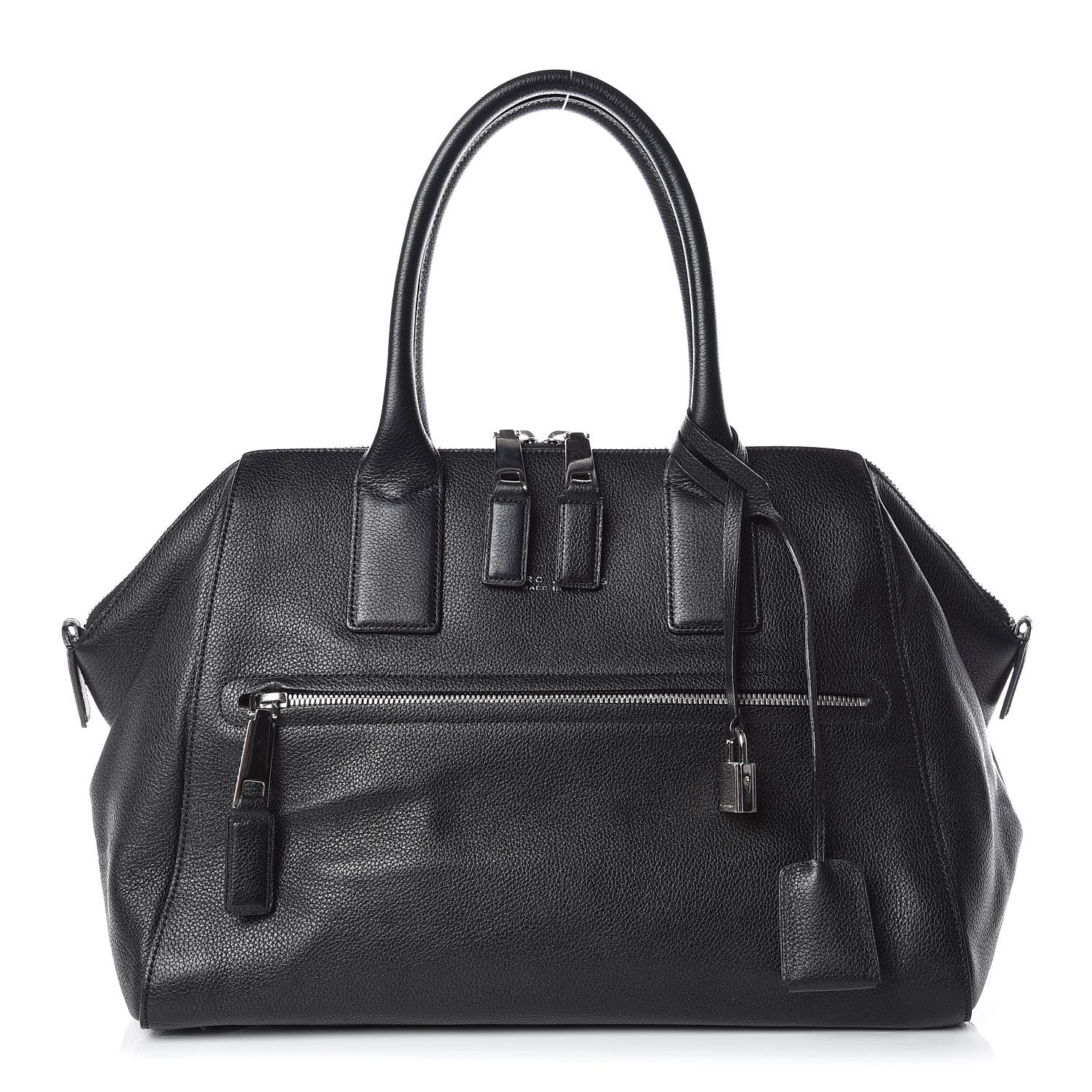 Marc Jacobs Textured Calfskin Medium Incognito Satchel Black 1 of 14