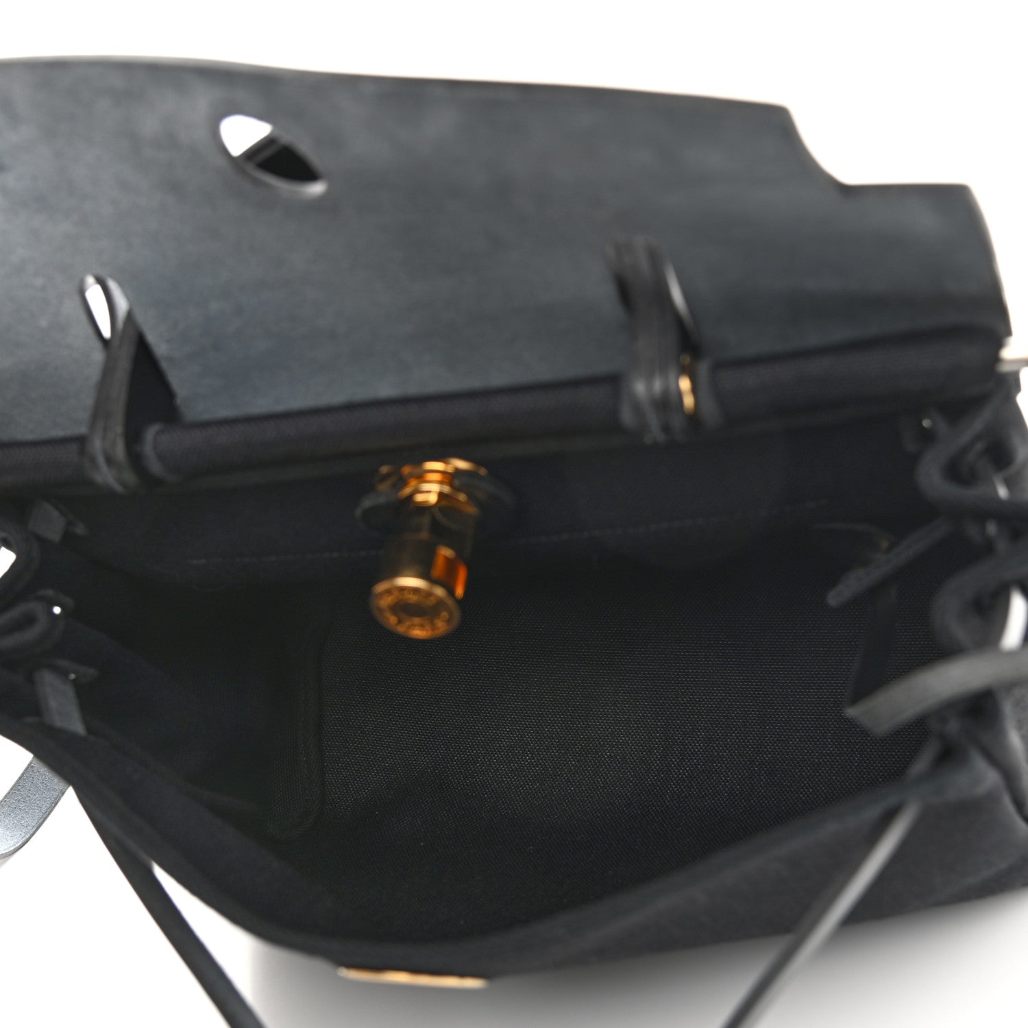 Hermes Toile Vache Hunter Herbag Zip PM 31 Black 6 of 13