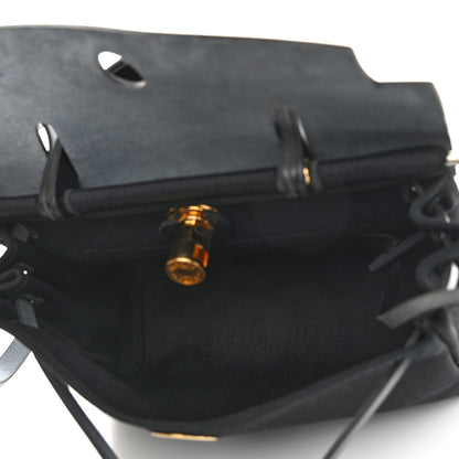 Hermes Toile Vache Hunter Herbag Zip PM 31 Black 6 of 13