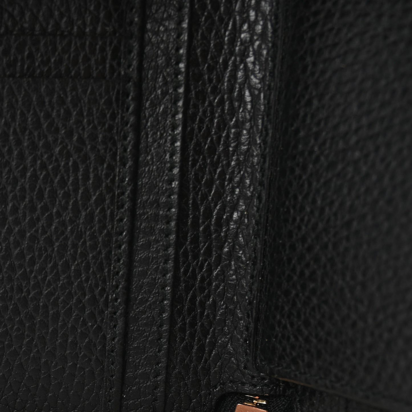 Dollar Calfskin Medium GG Zip Around Wallet Black