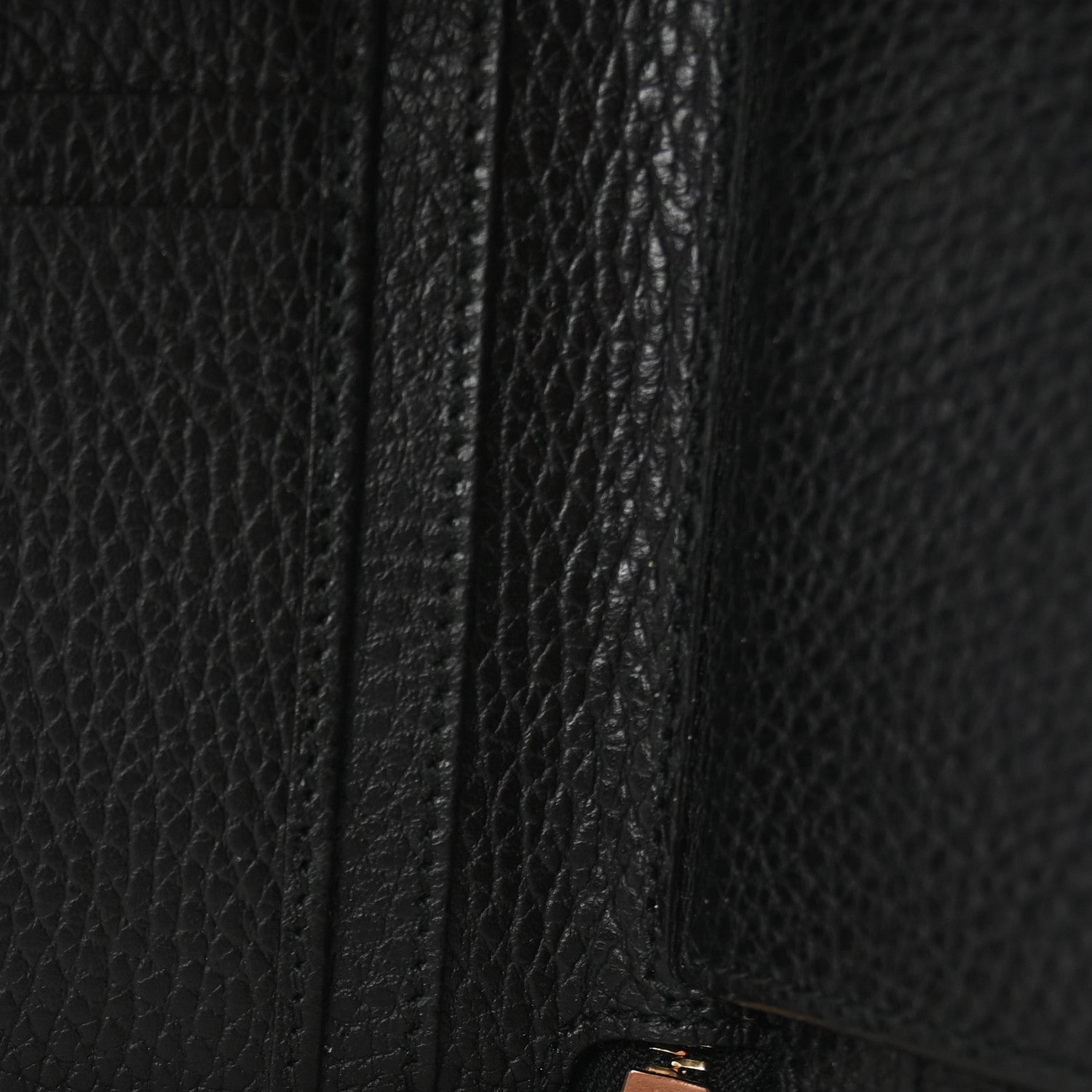 Gucci Dollar Calfskin Medium GG Zip Around Wallet Black 6 of 7