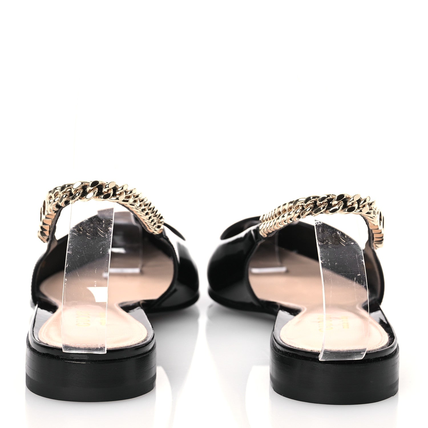Gucci Patent Signoria Ballet Slingback Ballet Flat 37 Black 5 of 10
