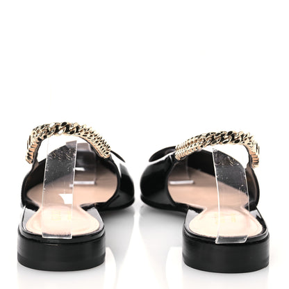 Gucci Patent Signoria Ballet Slingback Ballet Flat 37 Black 5 of 10