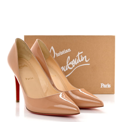 Christian Louboutin Patent Pigalle Follies 100 Pumps 40.5 Nude 8 of 8