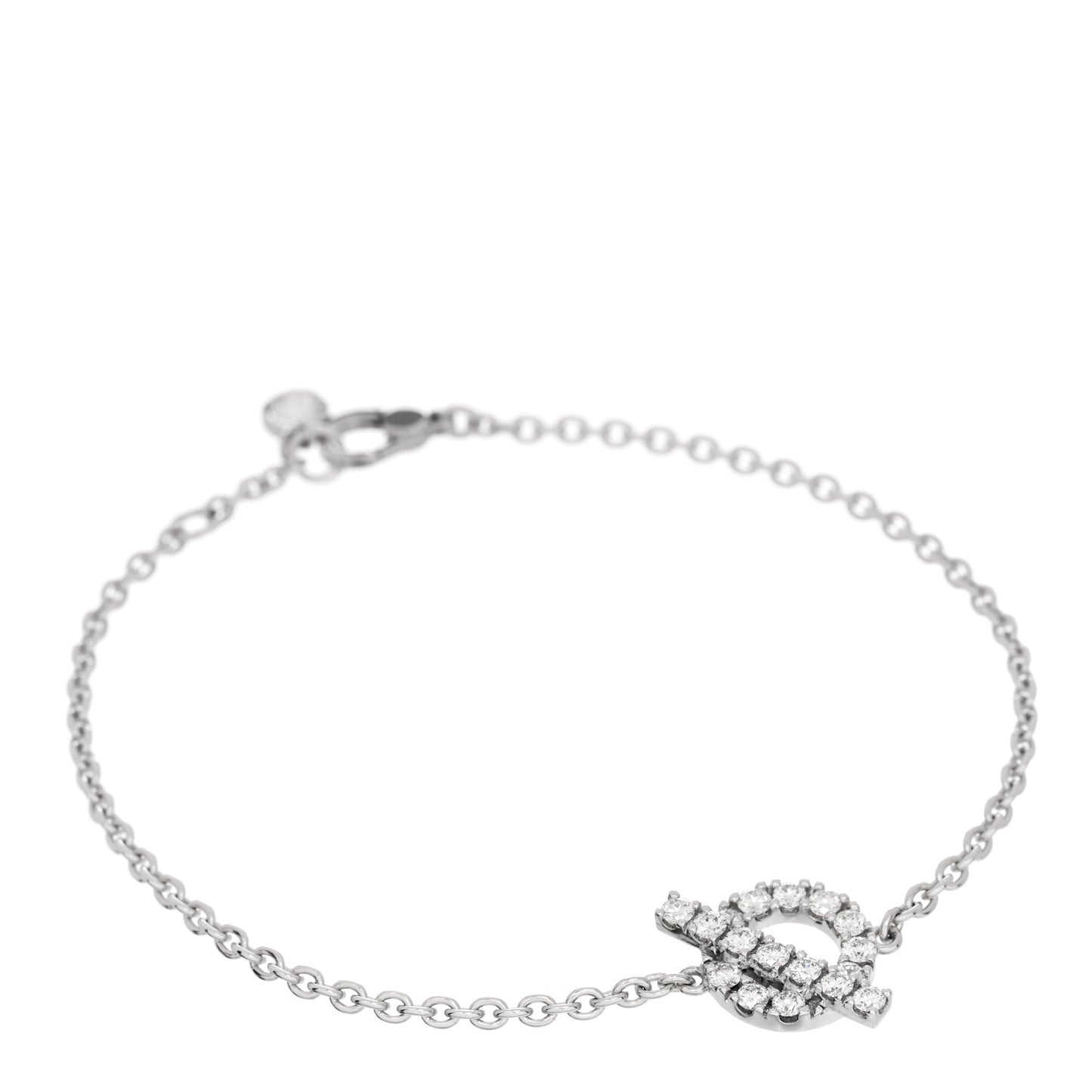 18K White Gold Diamond Finesse Bracelet ST