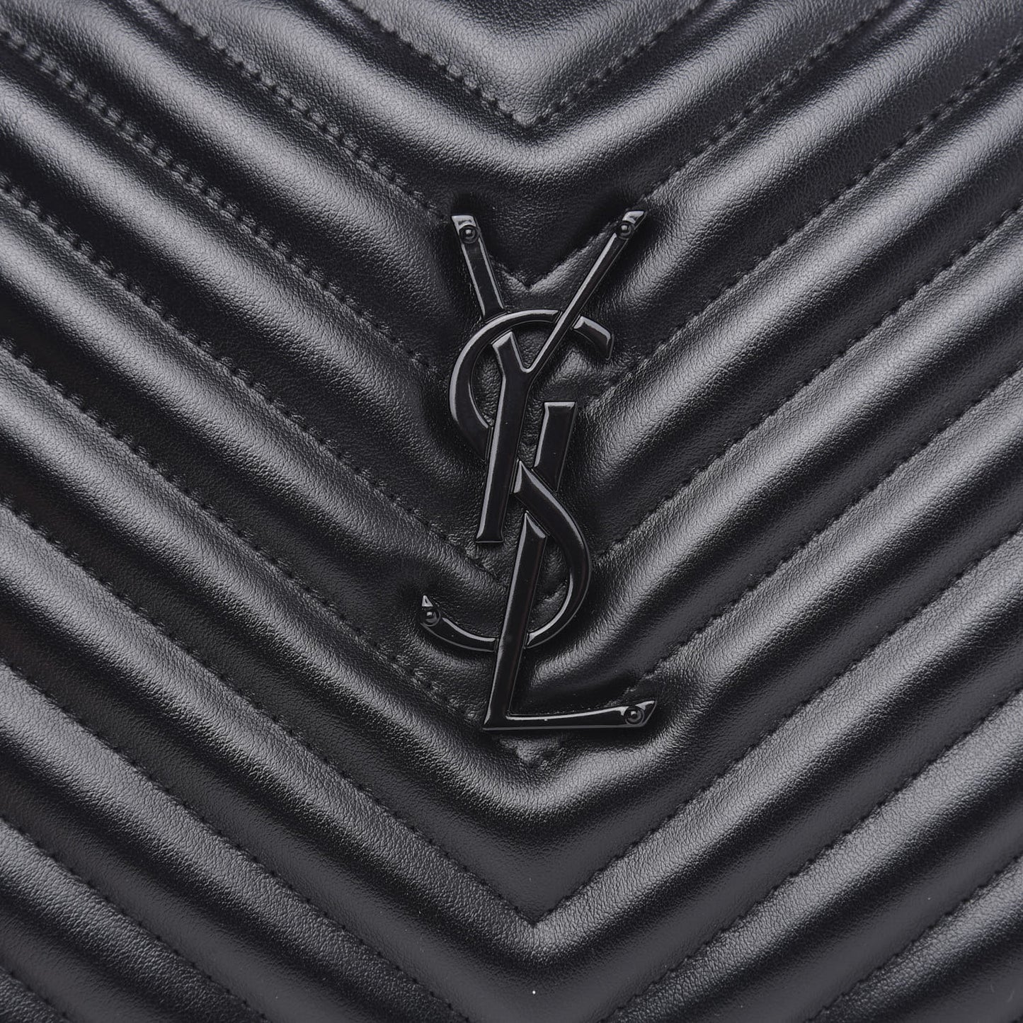 Calfskin Matelasse Monogram Lou Camera Bag Black