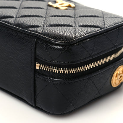 Chanel Caviar Quilted Twist Your Buttons Clutch With Chain Black 9 of 10