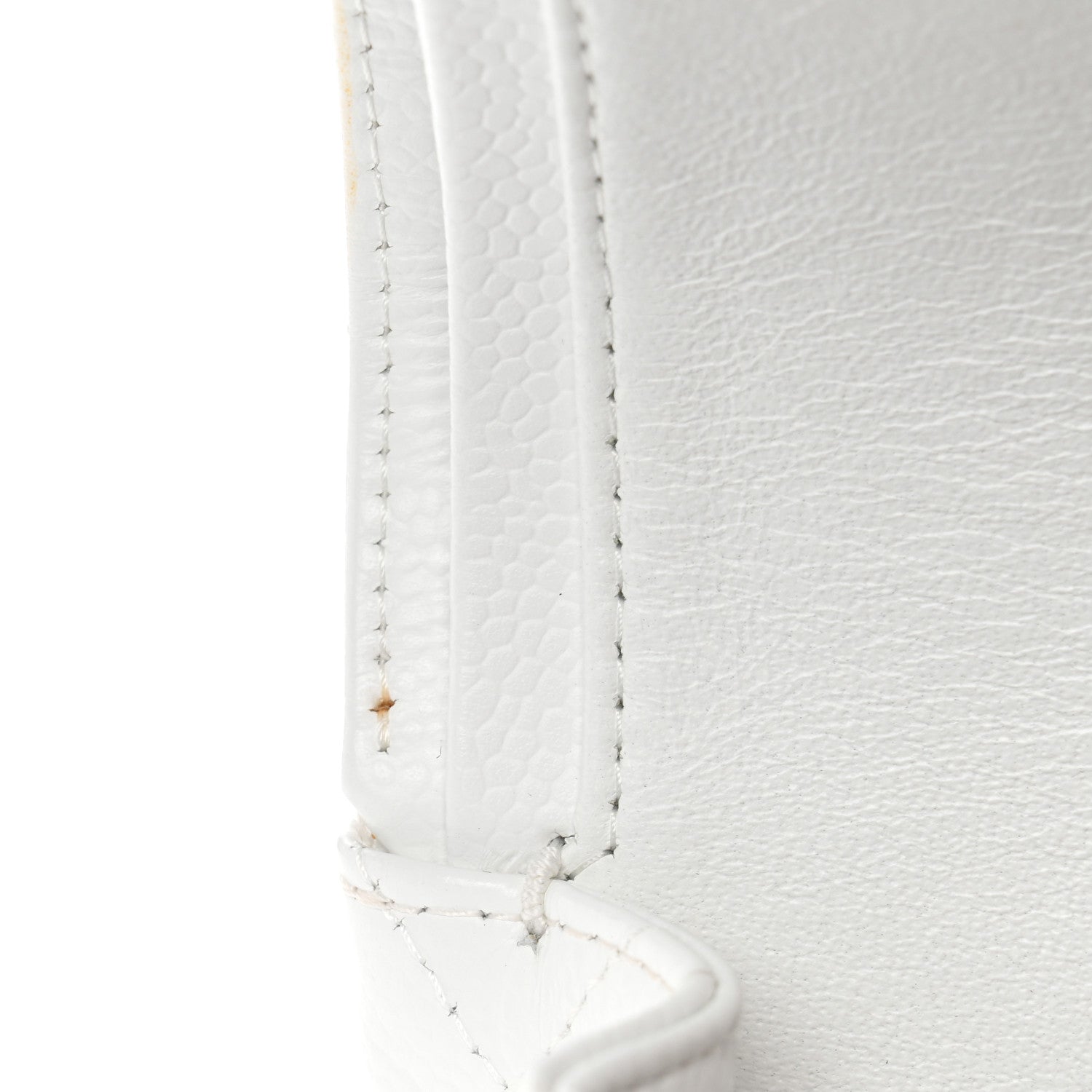 Chanel Caviar Quilted Medium Double Flap White 12 of 14