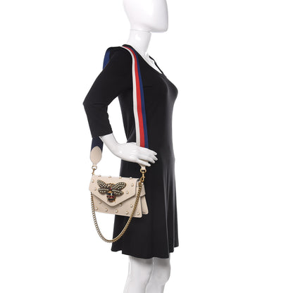 Gucci Nappa Pearl Studded Mini Queen Margaret Broadway Shoulder Bag Mystic White 2 of 11