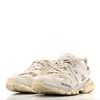 Balenciaga Rubber Mesh Fabric Monocolor Recycled Sole Womens Track Sneakers 39 White 4 of 12