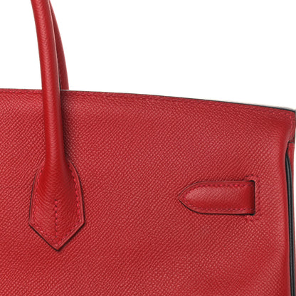 Hermes Epsom Horseshoe Birkin 40 Rouge Casaque Black 7 of 37