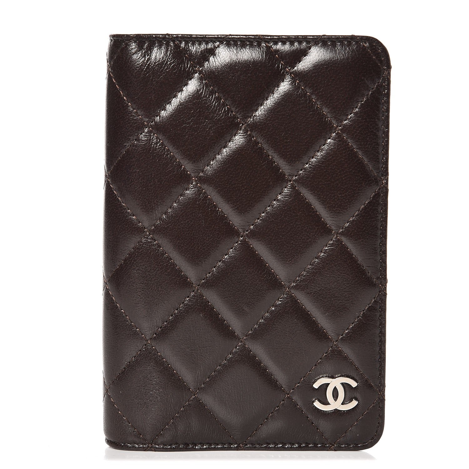 Chanel Glazed Lambskin Quilted Agenda Cover Brown 1 of 10