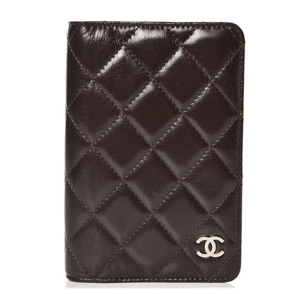 Chanel Glazed Lambskin Quilted Agenda Cover Brown 1 of 10