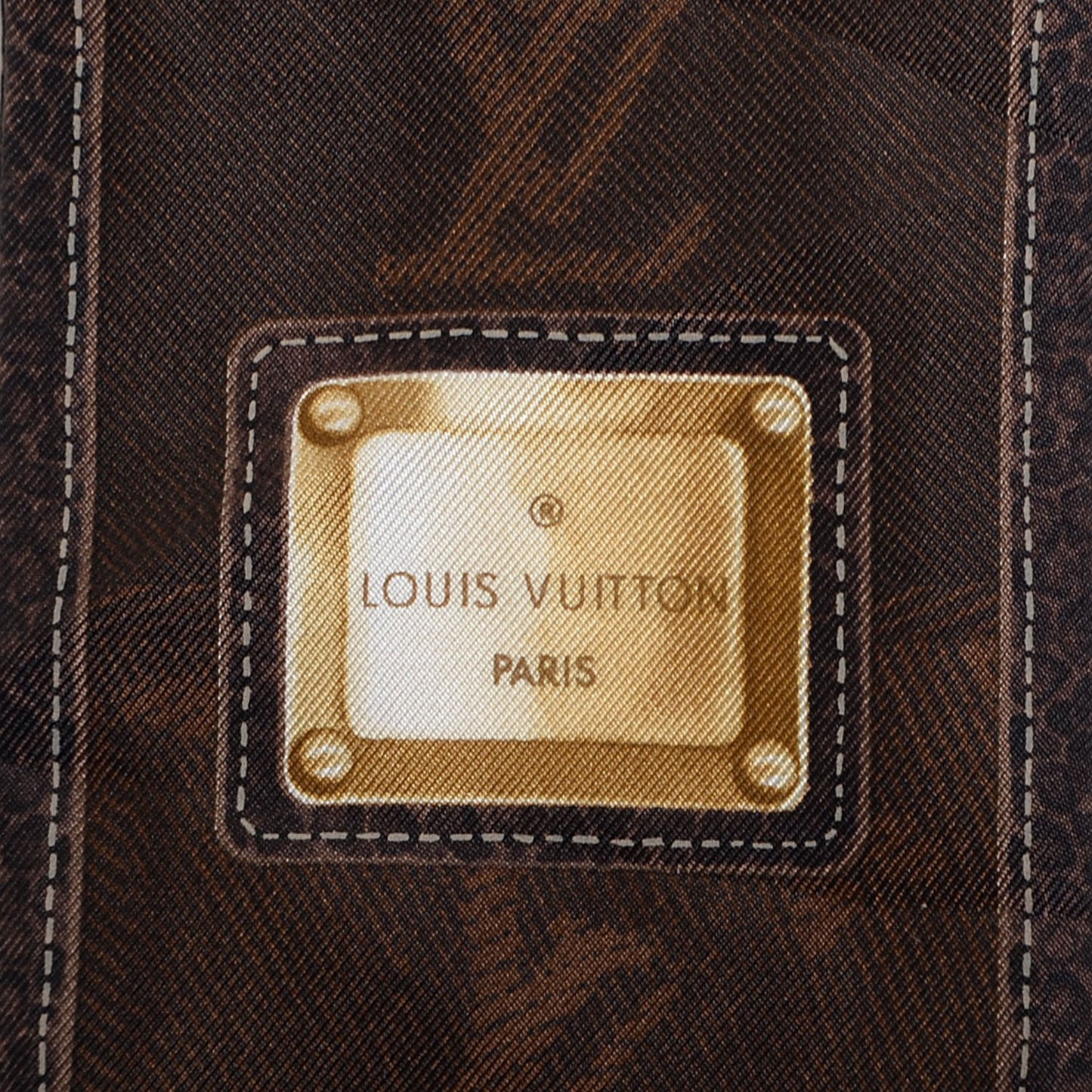 Silk Monogram New Denim Bandeau Ebene