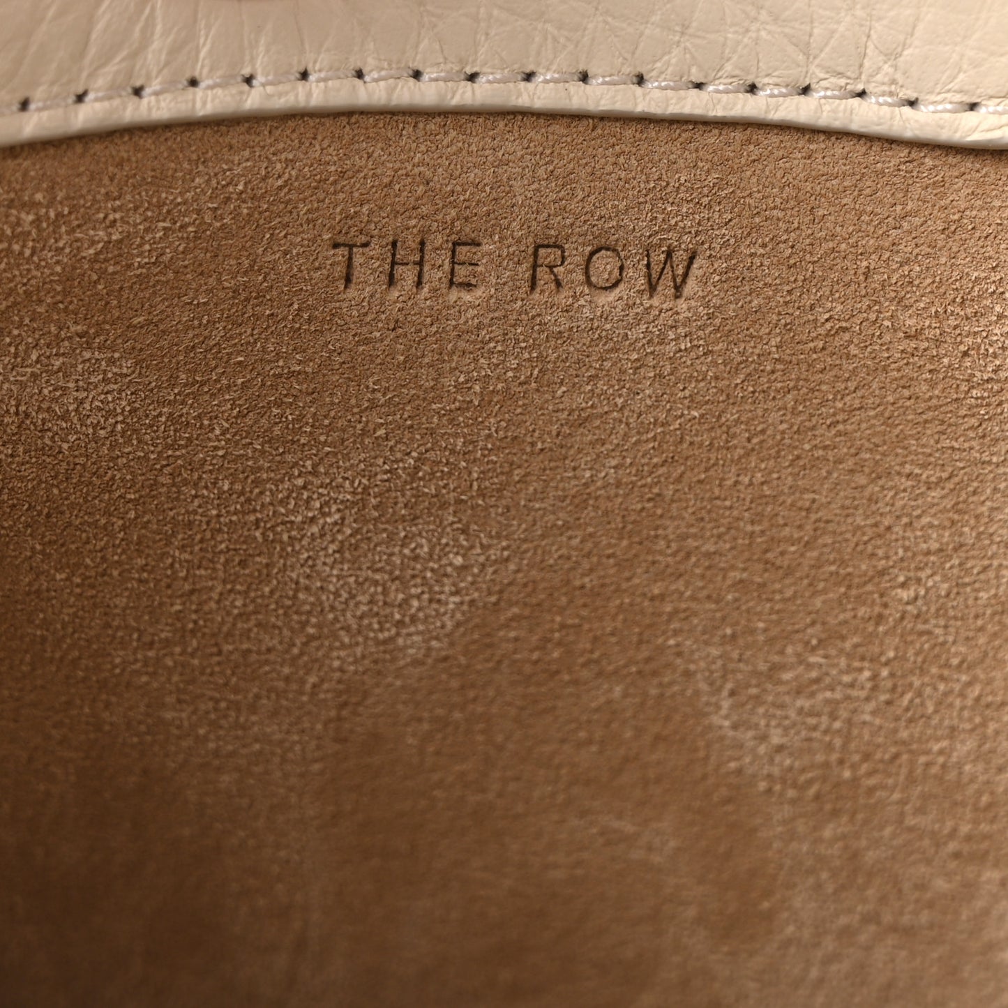 Grained Calfskin Medium N/S Park Tote Ivory