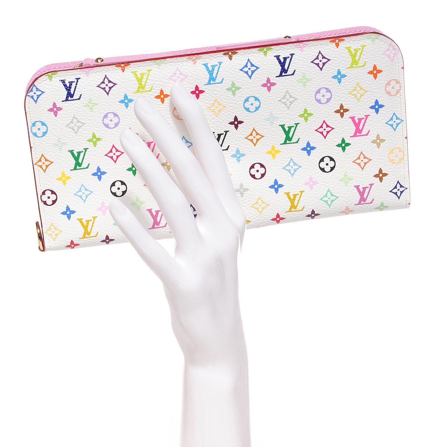 Louis Vuitton Monogram Multicolor Insolite Wallet Litchi 2 of 8