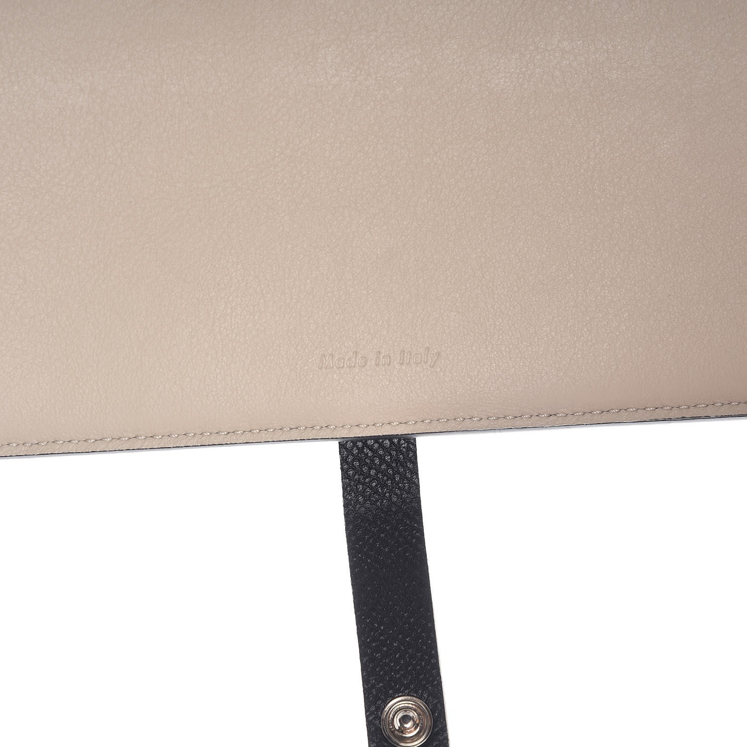 Celine Grained Calfskin Large Multifunction Strap Wallet Black Chalk 7 of 8