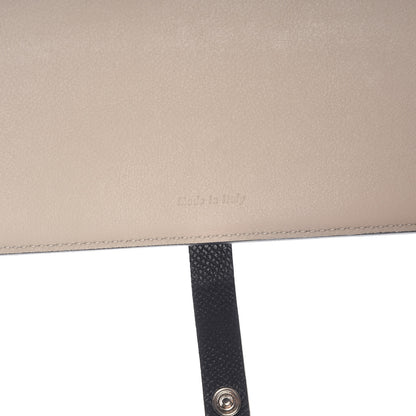 Celine Grained Calfskin Large Multifunction Strap Wallet Black Chalk 7 of 8