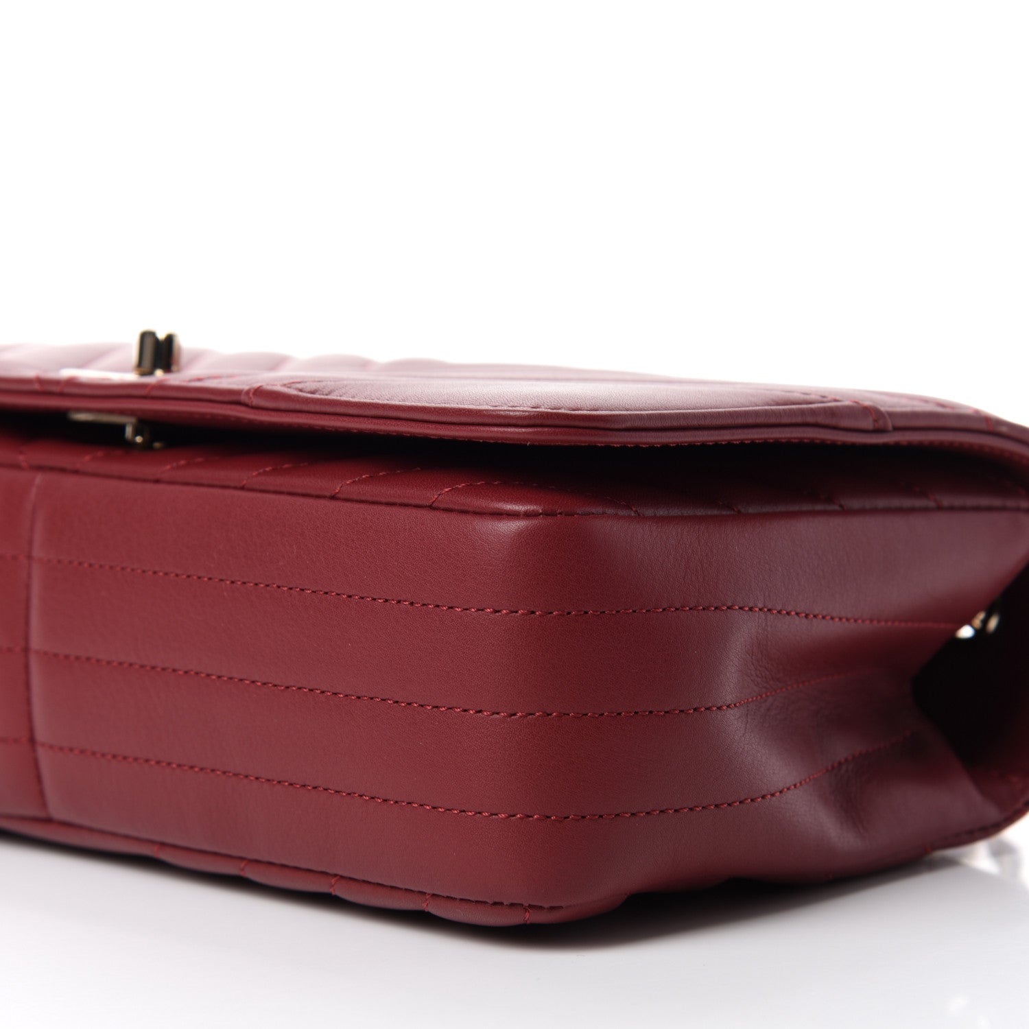 Chanel Calfskin Chevron Quilted Small Statement Flap Red 7 of 11