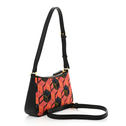 MCM Jacquard Cubic Monogram Rockstar Shoulder Bag Multicolor 3 of 10