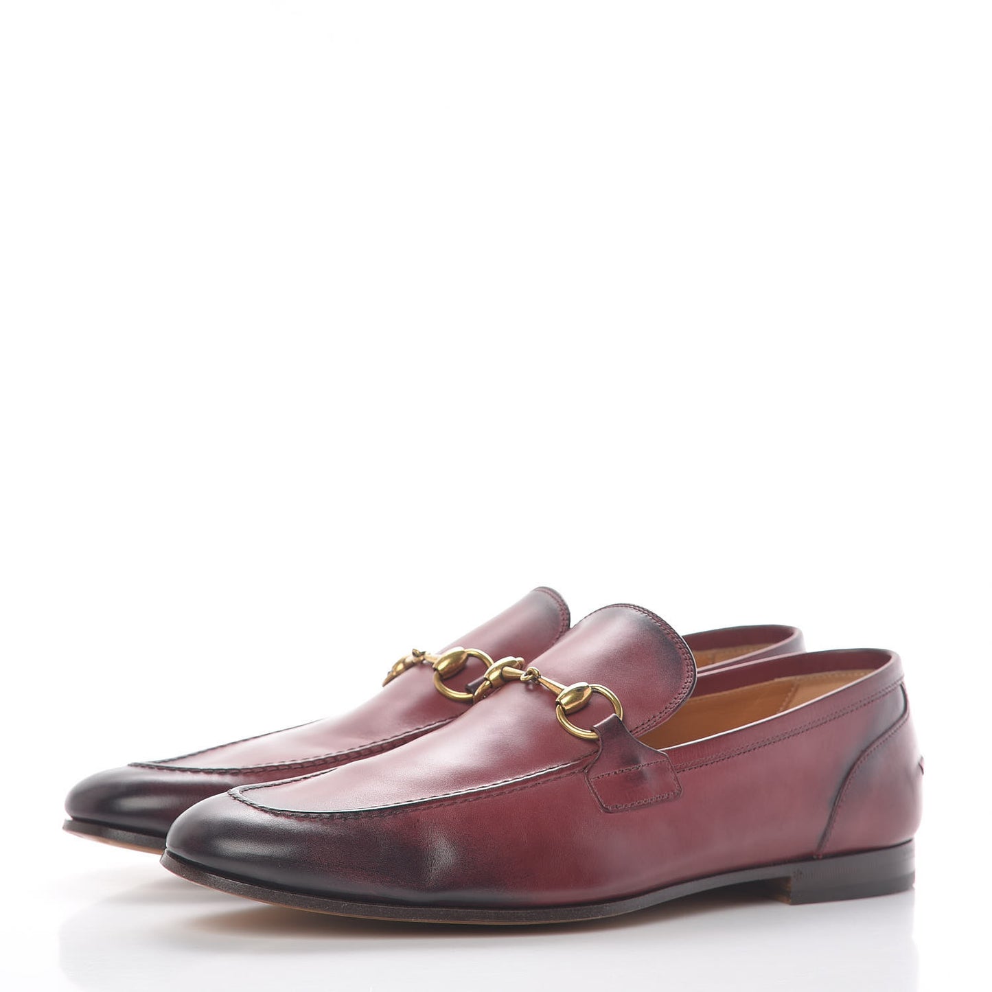 Calfskin Horsebit Mens Jordaan Loafers 10 Strong Red