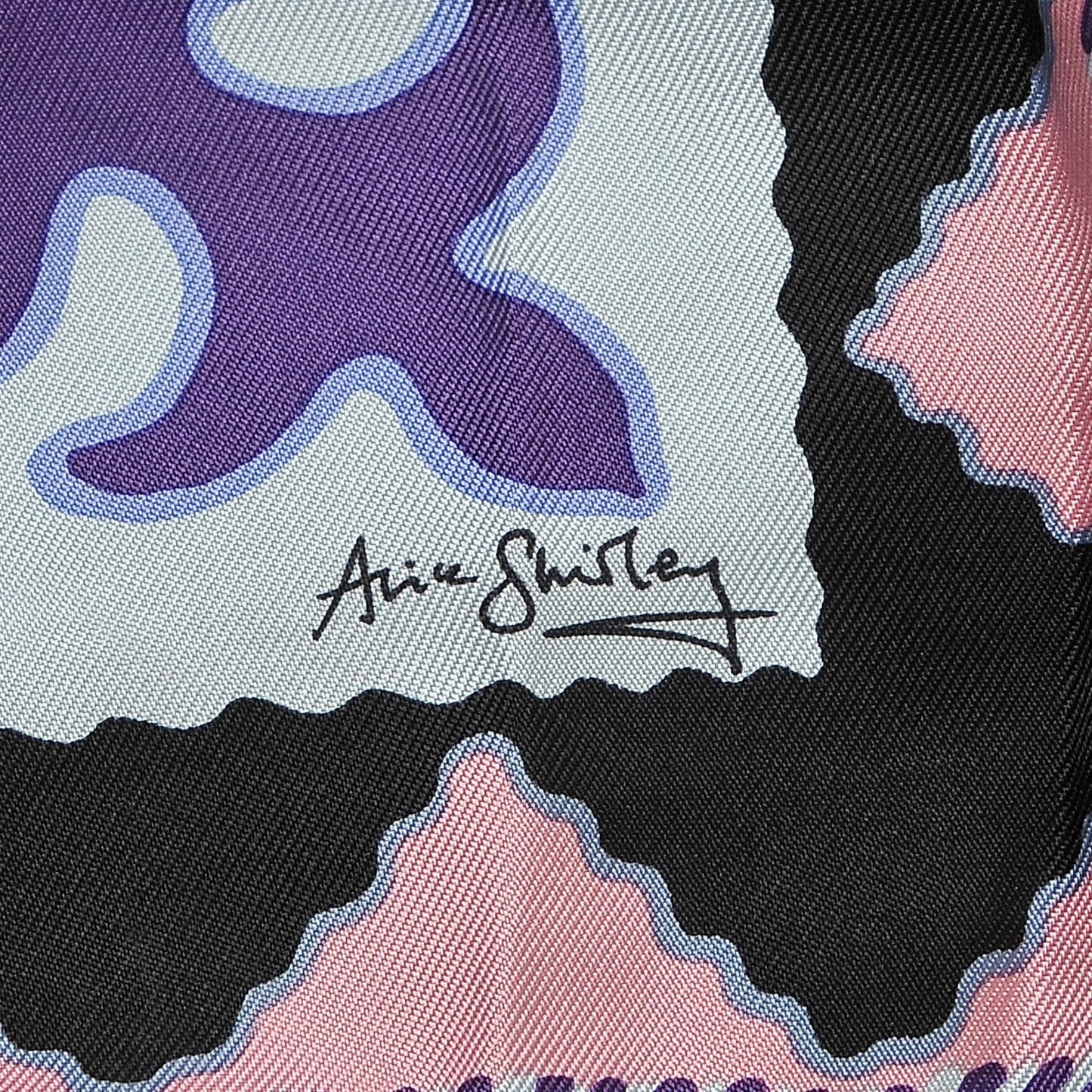 Silk Appaloosa Des Steppes Scarf 90 White Casse Marine Violet