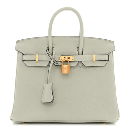 Hermes Togo Birkin 25 Gris Neve 1 of 12