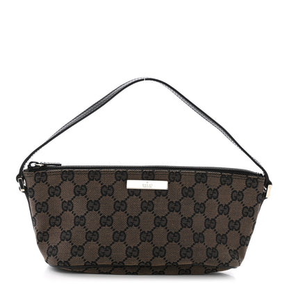 Gucci Monogram Boat Pochette Black 1 of 12