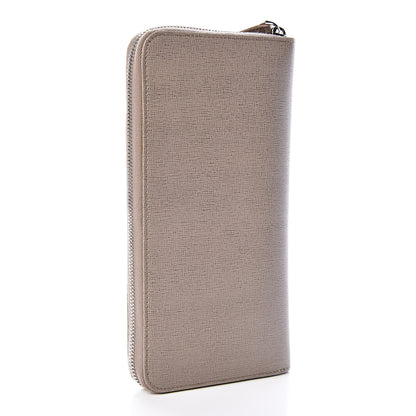 Fendi Vitello Elite Zip Around Wallet Tortora 3 of 7