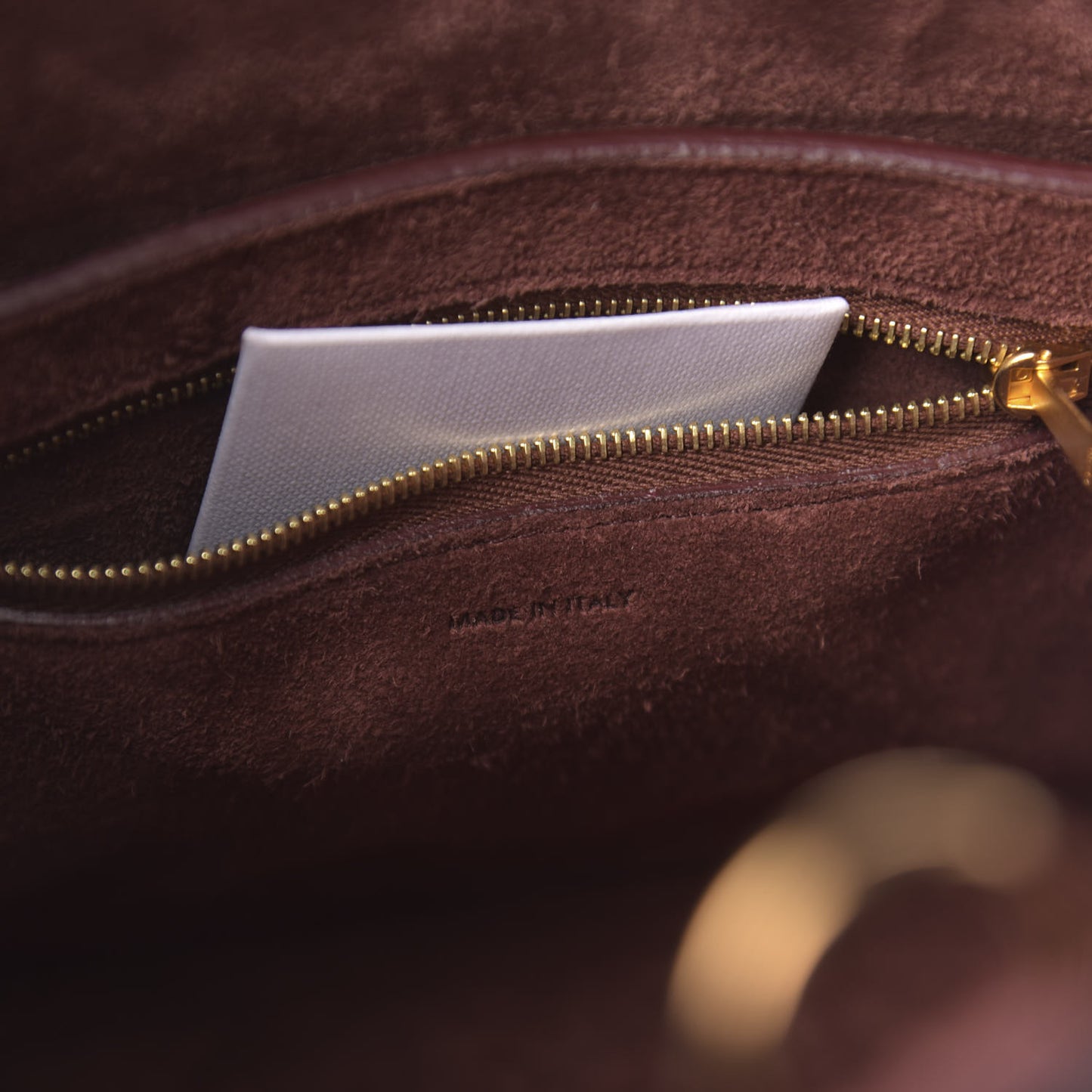 Soft Grained Calfskin Small Sangle Bucket Bag Burgundy