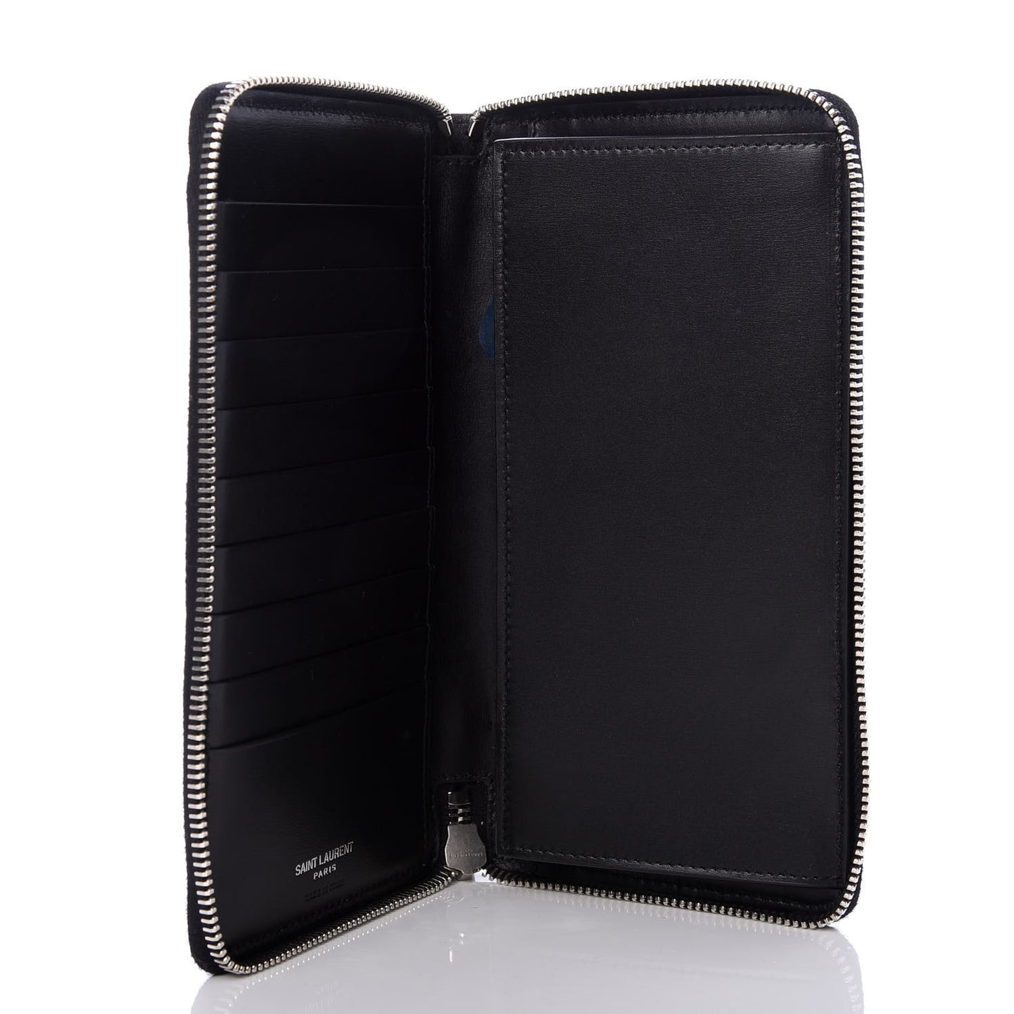Ultra Calfskin Monogram Mens Zip Around Continental Wallet Black