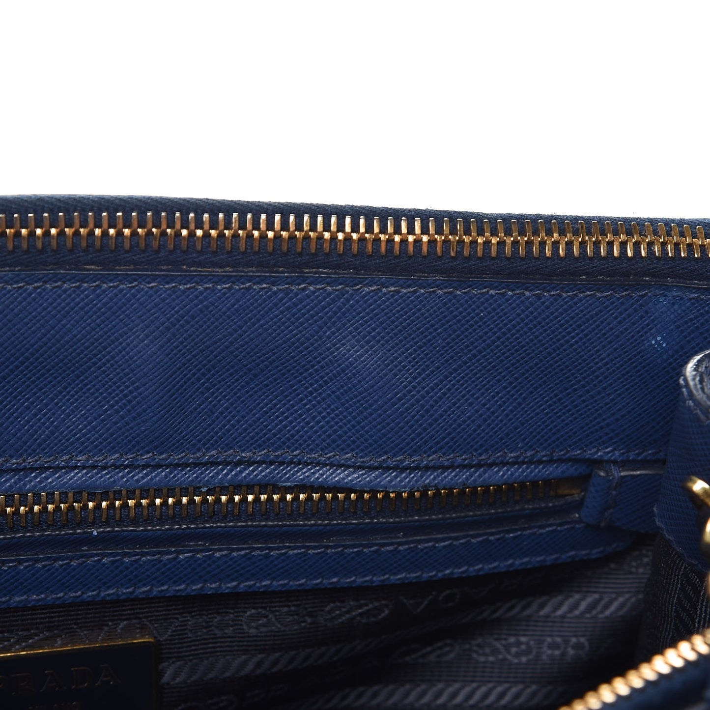 Saffiano Small Galleria Double Zip Tote Bluette